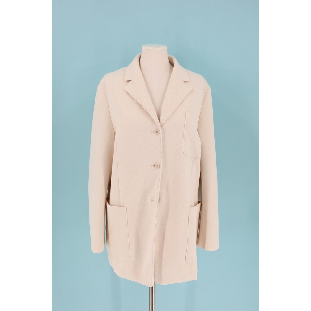 Banana Republic Women Size 16 Fernwood Unstructured Knit Blazer Transition Cream